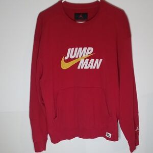 Jordan Jumpman Red Men's Size Large Sweatshirt